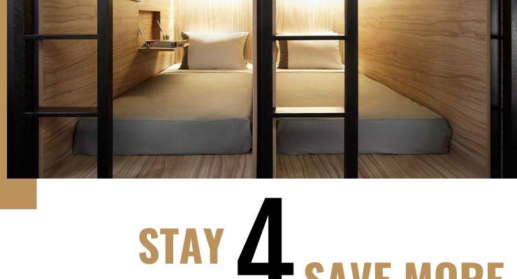 4 Nights Minimum Stay The POD Boutique Capsule Hotel Singapore 4 Nights Minimum Stay The POD Boutique Capsule Hotel Singapore